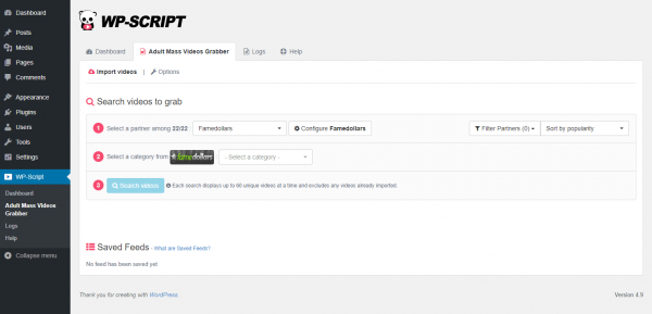 WPS Mass Grabber añade decenas de videos a tu web