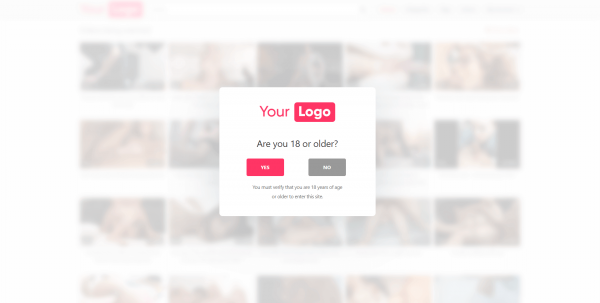 Light with logo age verification wordpress plugin