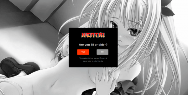 Hentai example adult disclaimer wp plugin