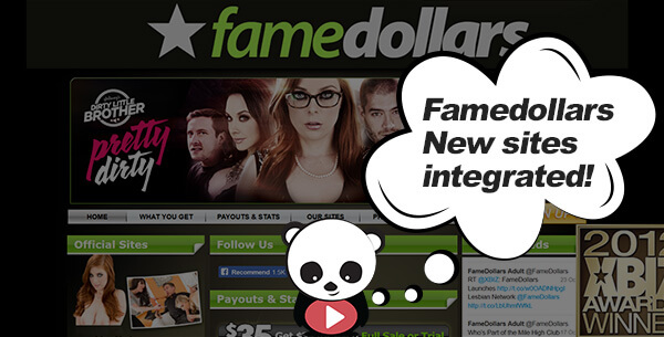 Grab videos from 78 new Famedollars Sites